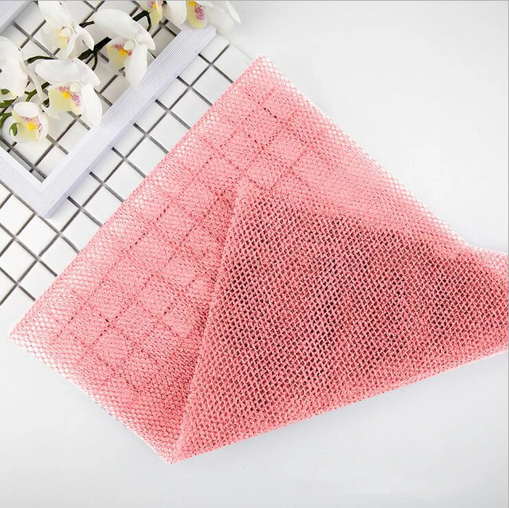 1Pcs African Net Sponge, 30x80cm African Exfoliating Body Net Scrubbing Wash Net Washcloth Long Bathing Sponge Net Shower