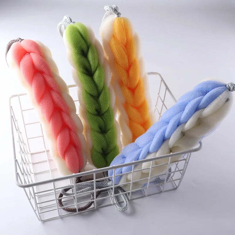 Adult Backrub Bathing Tool Scrub Strap Shower Washcloth Bast Wisp Flower Mesh Push Up Bubble Massage Brush Bath Clean Tools