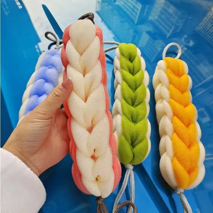 Adult Backrub Bathing Tool Scrub Strap Shower Washcloth Bast Wisp Flower Mesh Push Up Bubble Massage Brush Bath Clean Tools