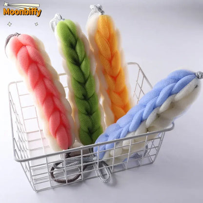 Adult Backrub Bathing Tool Scrub Strap Shower Washcloth Bast Wisp Flower Mesh Push Up Bubble Massage Brush Bath Clean Tools