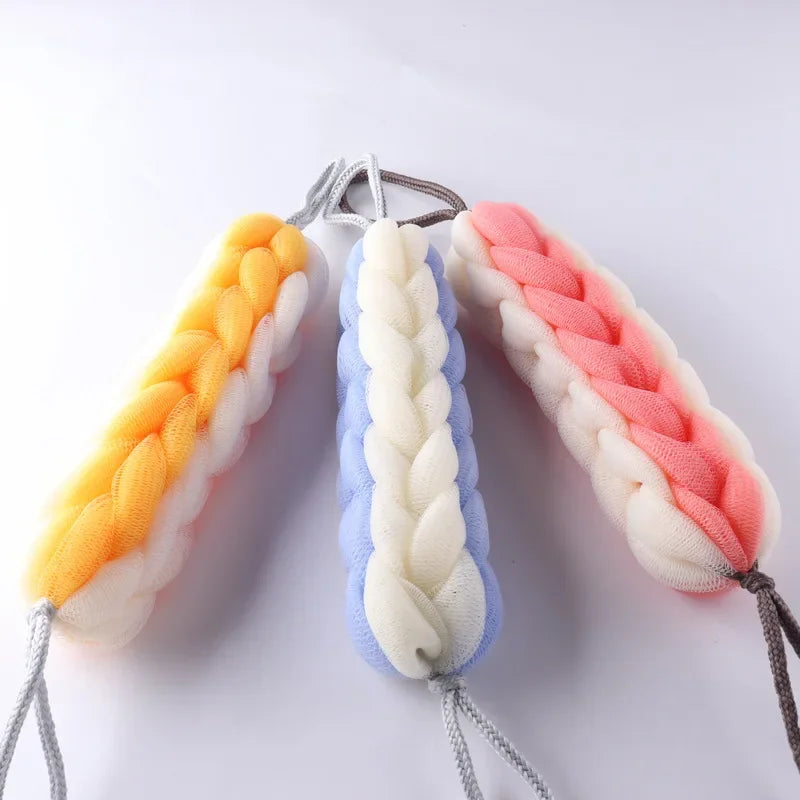 Adult Backrub Bathing Tool Scrub Strap Shower Washcloth Bast Wisp Flower Mesh Push Up Bubble Massage Brush Bath Clean Tools